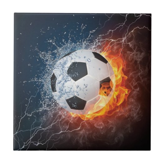 Fußball-/Fußball-Kugelkopf-Kissen Fliese (Vorderseite)