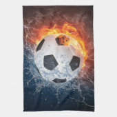 Fußball-/Fußball-Kugelkopf-Kissen Geschirrtuch (Vertikal)