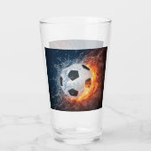 Fußball-/Fußball-Kugelkopf-Kissen Glas (Rückseite)