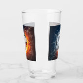 Fußball-/Fußball-Kugelkopf-Kissen Glas (Links)