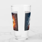 Fußball-/Fußball-Kugelkopf-Kissen Glas (Rechts)