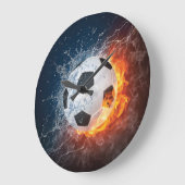 Fußball-/Fußball-Kugelkopf-Kissen Große Wanduhr (Winkel)