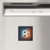 Fußball-/Fußball-Kugelkopf-Kissen Magnet (In Situ (Geschirrspüler))