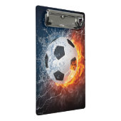 Fußball-/Fußball-Kugelkopf-Kissen Mini Klemmbrett (Schrägansicht)