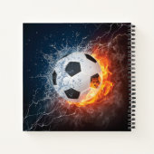 Fußball-/Fußball-Kugelkopf-Kissen Notizblock (Rückseite)