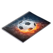 Fußball-/Fußball-Kugelkopf-Kissen Notizblock (Linke Seite)