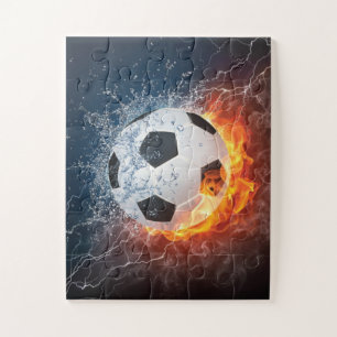 Fußball-/Fußball-Kugelkopf-Kissen Puzzle