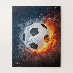 Fußball-/Fußball-Kugelkopf-Kissen Puzzle