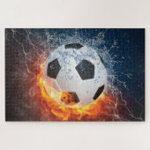 Fußball-/Fußball-Kugelkopf-Kissen Puzzle (Horizontal)