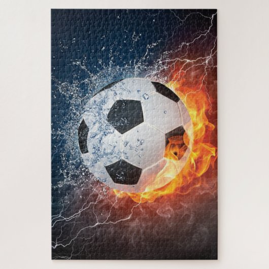Fußball-/Fußball-Kugelkopf-Kissen Puzzle (Vertikal)
