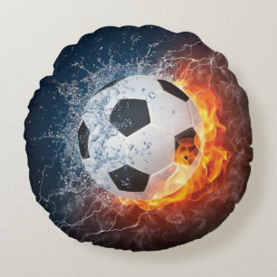 Fußball-/Fußball-Kugelkopf-Kissen Rundes Kissen