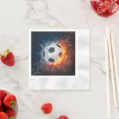 Fußball-/Fußball-Kugelkopf-Kissen Serviette (Beispiel)