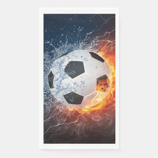 Fußball-/Fußball-Kugelkopf-Kissen Serviette (Vorderseite)