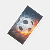 Fußball-/Fußball-Kugelkopf-Kissen Serviette (Ecke)