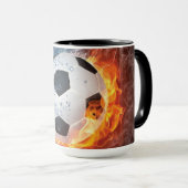 Fußball-/Fußball-Kugelkopf-Kissen Tasse (VorderseiteRechts)