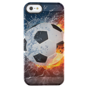 Fußball-/Fußball-Kugelkopf-Kissen Durchsichtige iPhone SE/5/5s Hülle