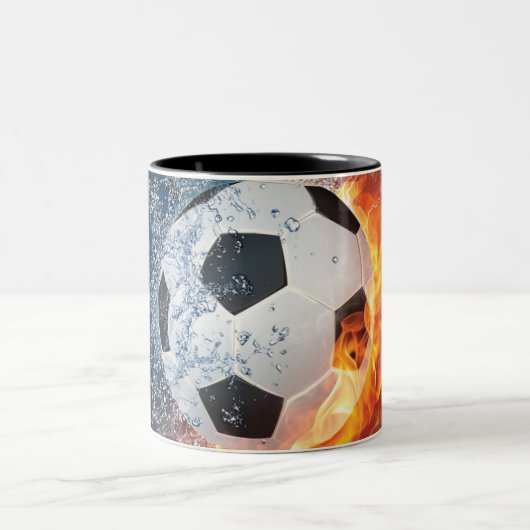 Fußball-/Fußball-Kugelkopf-Kissen Zweifarbige Tasse (Mittel)
