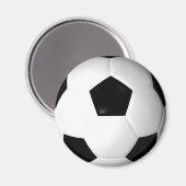 Fußball (Fußball) Magnet (Vorderseite/Rückseite)