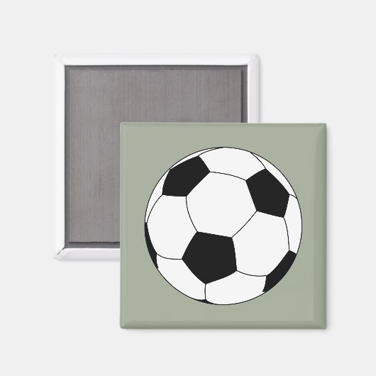 Fußball (Fußball) Magnet (Vorderseite/Rückseite)