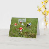 Fußball/Fußball-Match zum Vater glücklich Geburtst Karte (Gelbe Blume)