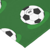 Fußball, Fußball mit Name und Nummer Kurzer Tischläufer (Ecke)