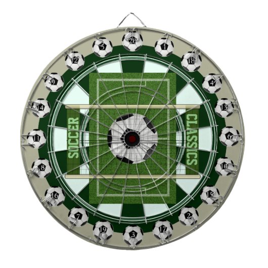 Fußball (Fußball) Multi-Target 20 Count Dartboard Dartscheibe (vorne)