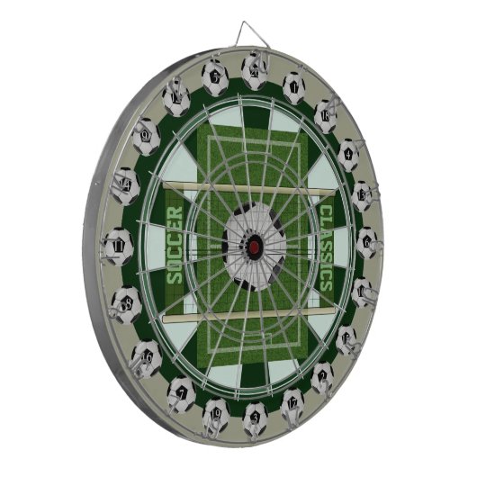 Fußball (Fußball) Multi-Target 20 Count Dartboard Dartscheibe (Vorderseite Links)
