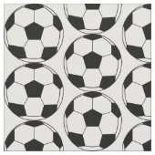 Fußball-Fußball-Muster Stoff (Nahaufnahme)