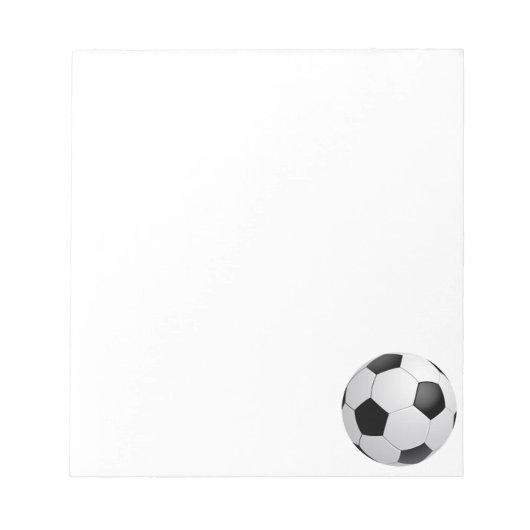 Fußball-Fußball-Notepad Notizblock (Vorderseite)