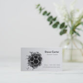 Fußball-, Fußball- oder Spielersportteam Visitenkarte (Stehend Vorderseite)