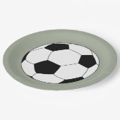 Fußball (Fußball) Pappteller (Schrägansicht)