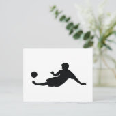 Fußball-Fußball Postkarte (Stehend Vorderseite)