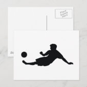 Fußball-Fußball Postkarte (Vorne/Hinten)