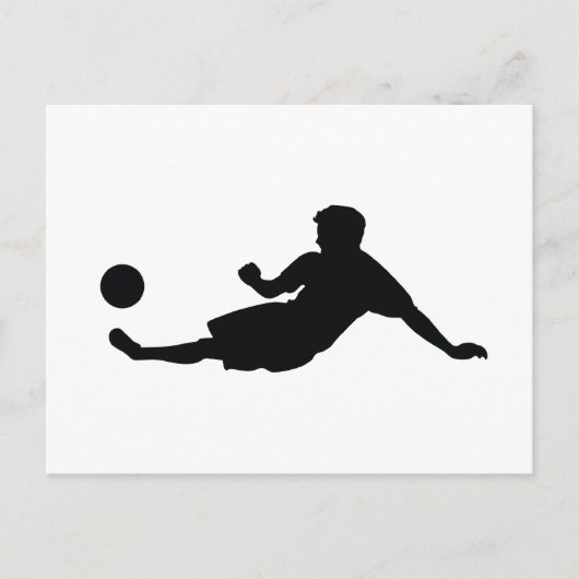 Fußball-Fußball Postkarte (Vorderseite)