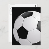 Fußball-Fußball Postkarte (Vorne/Hinten)