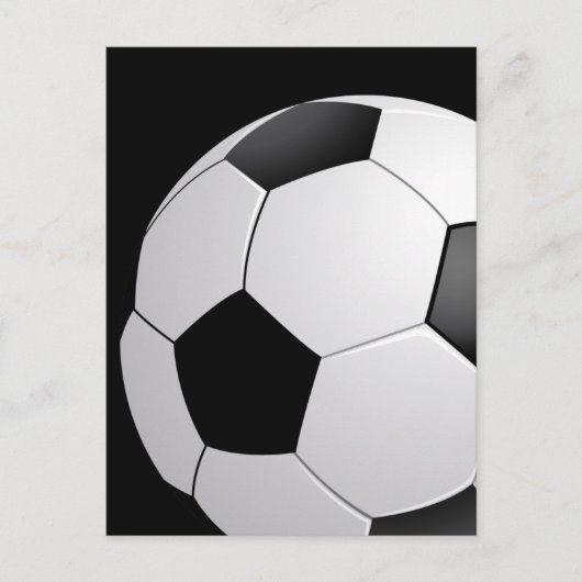 Fußball-Fußball Postkarte (Vorderseite)