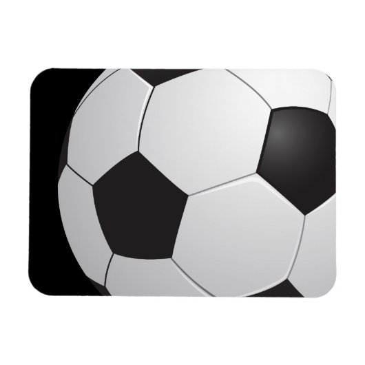 Fußball-Fußball Premium-Magnet Magnet (Horizontal)