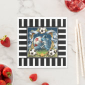 Fußball - Fußball Rahmen Serviette (Beispiel)