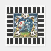 Fußball - Fußball Rahmen Serviette (Vorderseite)