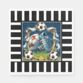 Fußball - Fußball Rahmen Serviette (Vorderseite)