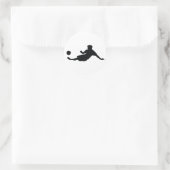 Fußball-Fußball Runder Aufkleber (Tasche)