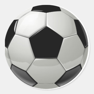 Fußball-Fußball Runder Aufkleber