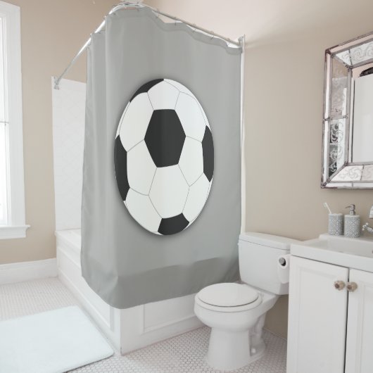 Fußball-Fußball-Sport Duschvorhang (Beispiel)