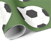 Fußball-Fußball-Sport Geschenkpapier (Rolleneckpunkt)