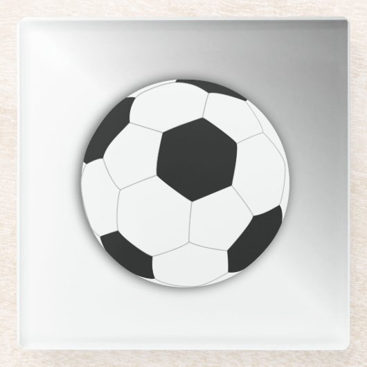 Fußball-Fußball-Sport Glasuntersetzer (Vorderseite)
