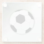 Fußball-Fußball-Sport Glasuntersetzer (Rückseite)