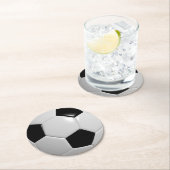 Fußball-Fußball-Sport Runder Pappuntersetzer (Vor Ort)