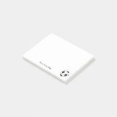 Fußball-Fußball-Sport-Thema-Name-Text Post-it Klebezettel (angewinkelt)