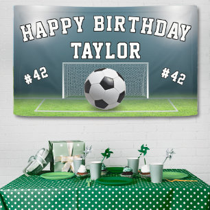 Fußball-Fußball-Sport zum Geburtstag glücklich Banner