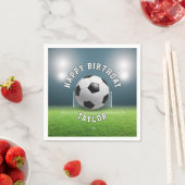 Fußball-Fußball-Sport zum Geburtstag glücklich Serviette (Beispiel)